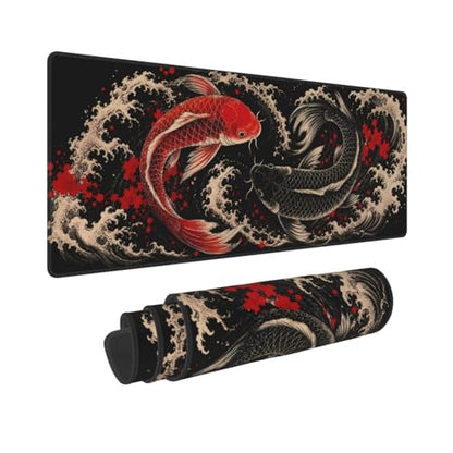 Extended Gaming Mouse Pad, Large Mouse Mat, XL Desk Pad for Keyboard and Mouse, Non-Slip Rubber Base & Stitched Edges for Gamer Office 31.5x11.8 in - color: 10