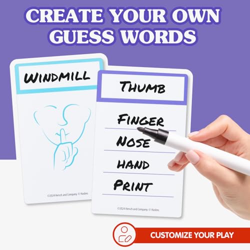 Ageless Games Taboo Charades - Classic Word Guessing & Charades Game for Older Adults - Big Easy to Read Cards for Low Vision - 80 Customizable Word Guess Cards - Fun Family Card Game for Ages 13-103 - style: Taboo Charades