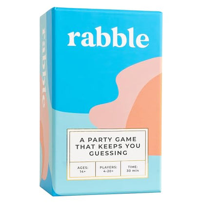 Rabble - A Party Game that Keeps You Guessing | 4-20+ Players, Party Games for Adults, Teens, Family, Friends, Large Group, Game Night, Bachelorette Party, Adult Party Games