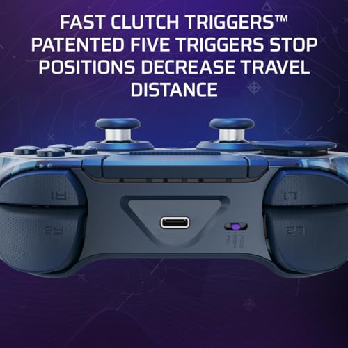 PDP Victrix Pro BFG Wireless Controller for PS4/PS5/PC, Sony 3D Audio, Modular Back Buttons/Clutch Triggers/Joystick, Call of Duty Midnight Mask - color: COD Camo Blue