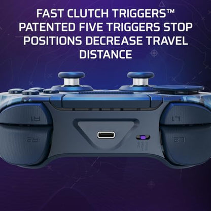 PDP Victrix Pro BFG Wireless Controller for PS4/PS5/PC, Sony 3D Audio, Modular Back Buttons/Clutch Triggers/Joystick, Call of Duty Midnight Mask - color: COD Camo Blue