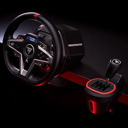 Thrustmaster TH8S Sim Racing Gear Shifter Add-On - PS5, XBOX & PC | H-pattern, 7 gears plus reverse, metal lever, works with Thrustmaster wheels, for rally, F1, NASCAR, farming and racing games