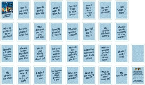 Trainers Warehouse Unzip It! Deck - Common Ground | Conversation Starters | Stimulate Conversations | Set of 30 Unique Prompt Cards (Common Ground Deck Only) - color: Common Ground Deck Only