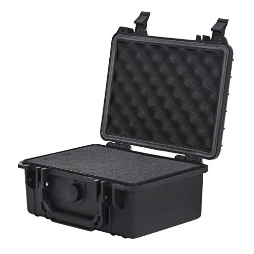 MEIJIA Portable All Weather IP67 Waterproof Protective Case,Hard Camera Case,Dry Case with Customized Foam,Fit Use of Drones,Camera,Equipments,Elegant Black (9.17inch x 7.56inch x4.33inch) - size: 9.17inch x 7.56inch x4.33inch