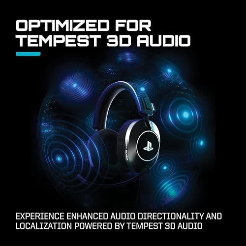 RIG R5 Spear PRO HS Wired Gaming Headset Officially Licensed PlayStation | PS5, PS4, PC - 40mm Graphene Drivers, Tempest 3D Audio, Flip-to-Mute Mic, Memory Foam Cushions - Universal 3.5mm -White - color: White