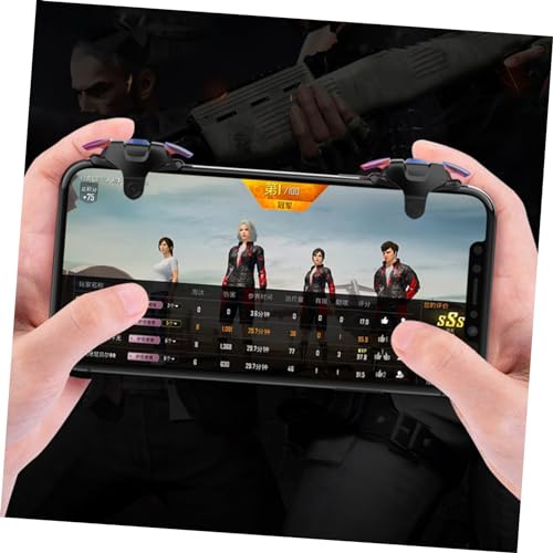 OKUMEYR Game Handle Trigger Pair Lightweight Professional Mobile Gaming Controller Easy Install Compatible with Most Smartphones for Enhanced Shooter Experience