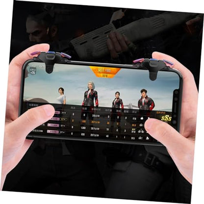 OKUMEYR Game Handle Trigger Pair Lightweight Professional Mobile Gaming Controller Easy Install Compatible with Most Smartphones for Enhanced Shooter Experience