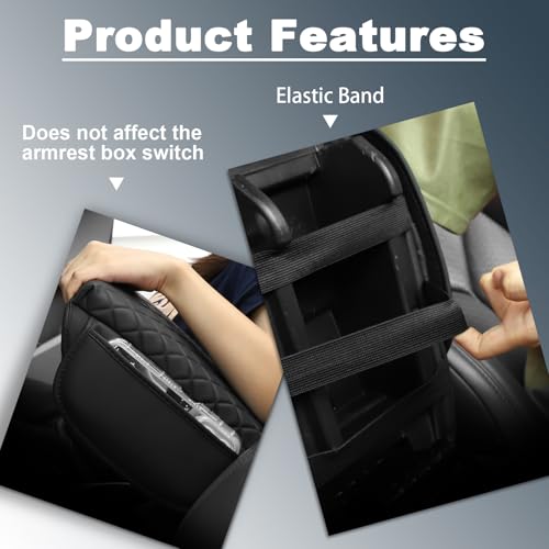 Console Cushion Cover for Toyota Tacoma 4Runner 2024 2025 2026 | SR SR5 Off-Road PreRunner TRD-Sport pro Limited Tacoma Organizer Armrest Storage Box Cover Tacoma Accessories - size: for tacoma 2024 2025