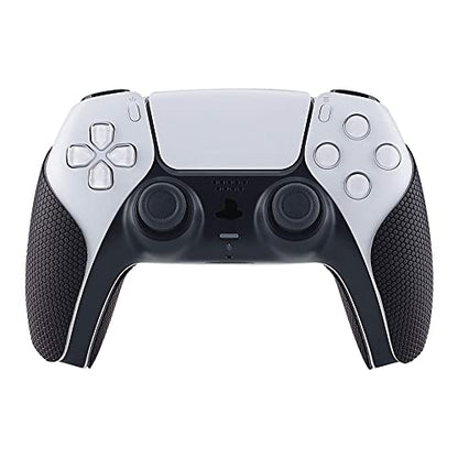 eXtremeRate PlayVital Anti-Skid Sweat-Absorbent Controller Grip for ps5, Professional Textured Soft Rubber Pads Handle Grips for ps5 Controller - color: Black