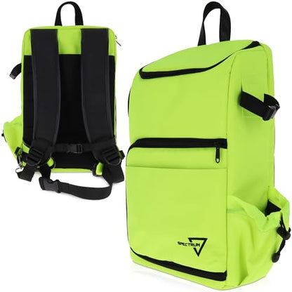BCW Spectrum TCG Backpack | Holds 7–9 Prism Deck Cases | Configurable Storage for Cards & Gear | Playmat Strap & Side Pocket | Durable & Travel-Friendly Design | Radioactive Green - color: Radioactive Green