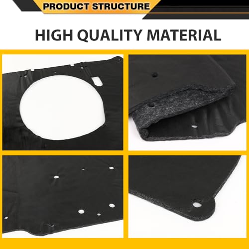 CNNELL Hood Insulation Pad Compatible with Chevy Camaro 1980-1981 - style: 1980-1981 Chevy Camaro