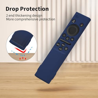 Hi Color Remote Cover for Samsung BN59-01388 BN59-01393 Silicone Remote Case Protective Sleeve (Dark Blue) - color: dark blue