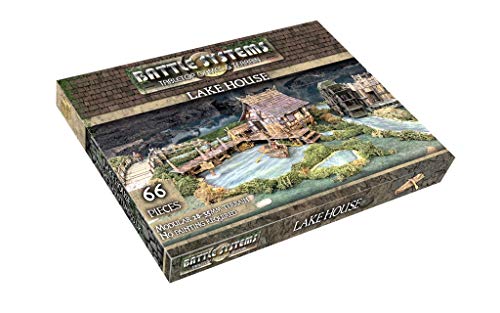 Battle Systems BSTFWE004 Fantasy Terrain Lake House - 28mm Fantasy Multi Level Buildings Modular 3D Scenery - style: Lake House