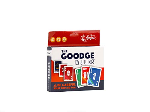 Regal Games The Goodge Rules Fun Card Game Set - 3 4 Player Card Games for Adults, Kids, Teens - Fun & Travel Playing Cards for Game Night (1 Deck, 51 Cards) - size: The Goodge Rules