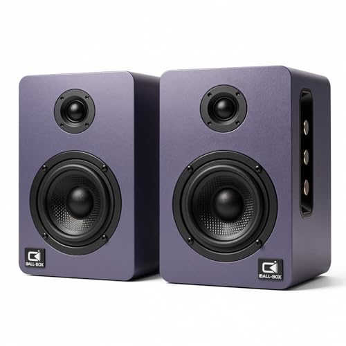 60W Desk Speakers for PC, Bluetooth 5.3 DSP, 24-Bit Optical, USB-C/AUX, Silk-Dome Tweeter, Carbon-Fiber Driver, for Laptop/Mac/Monitor (Slate Blue) - color: Slate Blue