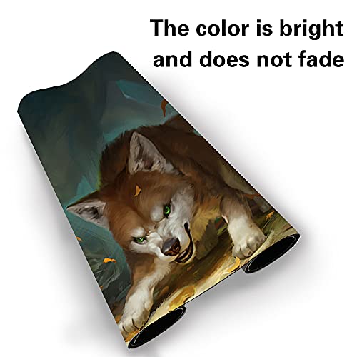 Board Game MTG Playmat Games Size 60X35 cm CCG Compatible for MTG CCG RPG Trading Card Game (Ferocious PUP) - color: Ferocious Pup