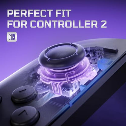 eXtremeRate Replacement 3D Joystick for Nintendo Switch 2 JoyCon, Controller Left Right Analog Stick Thumbsticks with Repair Tools for JoyCon 2, Multi-Colors Options - Clear Atomic Purple - color: Clear Atomic Purple