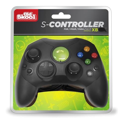Old Skool compatible with Xbox Controller S-Type Wired Game Pad - Black - color: Black, size: 1 Pack