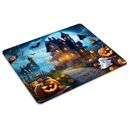 Square Mouse Pad Halloween Pumpkin Lanterns,Gaming Mouse Pads for Desk,Soft Computer Waterproof Non-Slip Mouse Mat - color: Halloween Pumpkin lanterns