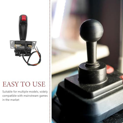 FESTFENDS Flight Stick Handle Arcade Joystick Lever Replacement Part for Airplane Shooting Games, Plug-in Microswitch Board, Rugged PC Simulator Controls
