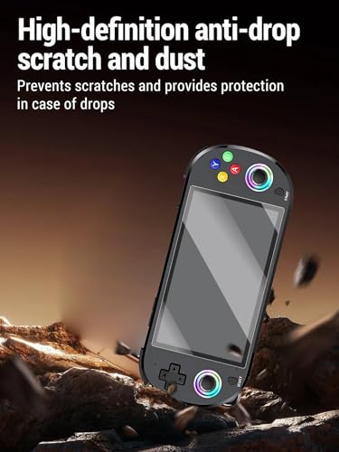 for M22pro Retro Handheld Game Console HD screen protector, 9H tempered glass, drop-proof, scratch-proof, bubble-free, for M22pro（5-inch）2 Pack.