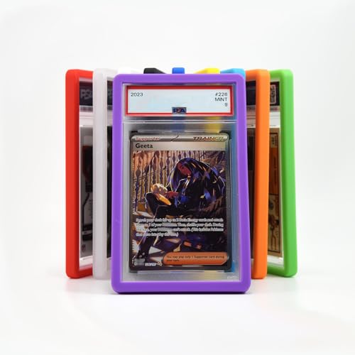 PSA Slab Guard Bumper for Standard PSA Graded Cards | Strong TPU, Exact Fit, Snap Tight Protection | Shock Absorption | Matte Finish PSA Slab Guard Protector (Purple) - color: Purple