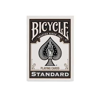 Bicycle Black Playing Cards Standard Index Poker Size Classic Deck | Sleek black Rider Back design, Air Cushion Finish, Made in USA, For poker rummy euchre canasta and pinochle