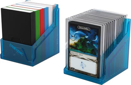 Gamegenic Bastion 100+ XL Deck Box - Compact, Secure, and Perfectly Organized for Your Trading Cards! Safely Protects 100+ Double-Sleeved Cards, Blue Color, Made