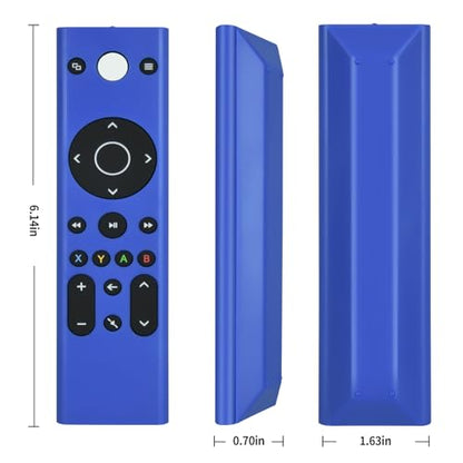 New Gaming Media Remote Control for Xbox One, Xbox Series X|S, with Backlit Buttons (Color: Blue)