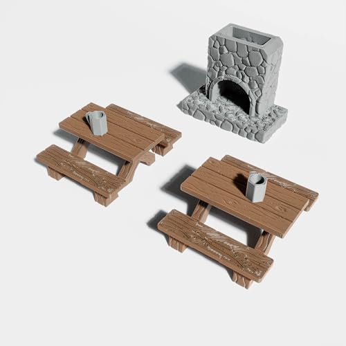 Tavern DND Terrain Set - Modular 70 Piece Tabletop Role-Playing Scenery - 28mm Scale, Includes Tavern Pieces & Accessories - Perfect for Dungeons & Dragons, Pathfinder, & RPG Tabletop Games