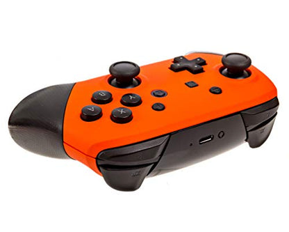 Custom Soft Touch Wireless Pro Controller for Nintendo Switch - Soft Touch Feel, Added Grip, Neon Orange Color - Compatible with Nintendo Switch, Switch 2, Switch Lite