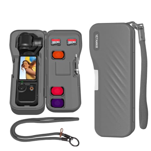 Portable Hard Case for DJI Osmo Pocket 4/3 Xtra Muse Camera Accessories(Gray short-sleeve shirt) - color: Short-sleeved gray