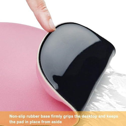 Office Mousepad with Gel Wrist Support - Ergonomic Gaming Desktop Mouse Pad Wrist Rest - Design Gamepad Mat Rubber Base for Laptop Computer -Silicone Non-Slip Special-Textured Surface (09Dark Grey) - color: 09Dark Grey