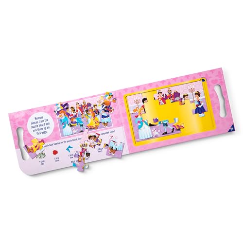 Melissa & Doug Take-Along Magnetic Jigsaw Puzzle Set – Princesses (2 x 15 Piece) Travel Activity Toy for Preschoolers and Kids Ages 3+ - size: 8.5 x 7.25 x 0.3 inches, style: Princesses