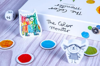 Devir - The Color Monster Travel Board Game, Cooperative Emotional Learning Game for Kids & Families, 2-5 Players, Ages 4+, Playtime 25, (English Version) - color: Travel Edition