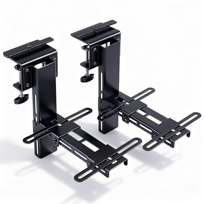 XRhinorth 2PCS Hotas Mount, Desk Mount for Flight Sim Game Flight Stick Joystick Throttle and HOTAS Systems（2PCS） - color: Black-2PCS