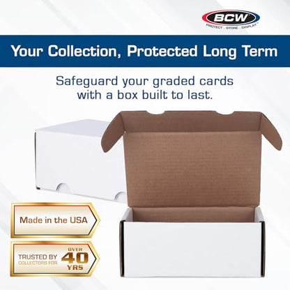 BCW Graded Card Storage Box - Sports & Trading Card Holder - 1 Pack