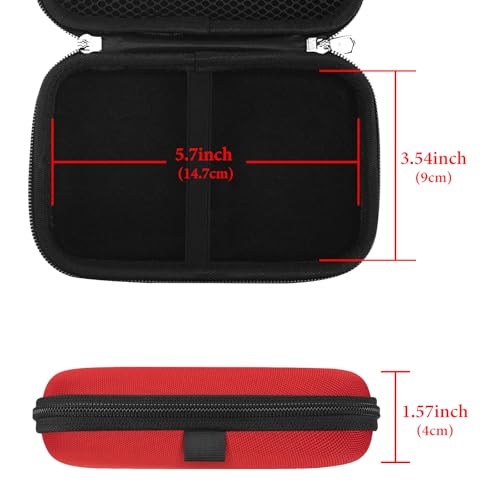 Linkidea Handheld Game Console Carrying Case - color: Red