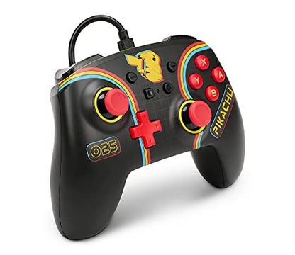 PowerA Enhanced Wired Controller for Nintendo Switch - Pokémon: Pikachu Arcade, Nintendo Switch - OLED Model, Gamepad, Game controller, Wired controller, Officially licensed