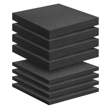 8 Pcs Polyethylene Foam Pads for Packing Foam Sheets 2 Size Cuttable High Density Cushioning Inserts Protective Foam for Packing Cases and Crafts- 12" X 12" X (0.4" and 1") - size: 12in*12in*1in+0.4in