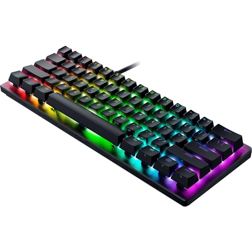 Razer Huntsman V3 Pro Mini 60% Esports Gaming Keyboard, Black | Analog Optical Switches, Razer Snap Tap, Rapid Trigger, Adjustable Actuation, Dual-Purpose Mod Keys, Doubleshot PBT Keycaps - color: Black, size: Mini 60%, style: 1000 Hz Polling