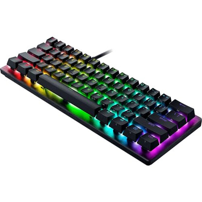 Razer Huntsman V3 Pro Mini 60% Esports Gaming Keyboard, Black | Analog Optical Switches, Razer Snap Tap, Rapid Trigger, Adjustable Actuation, Dual-Purpose Mod Keys, Doubleshot PBT Keycaps - color: Black, size: Mini 60%, style: 1000 Hz Polling