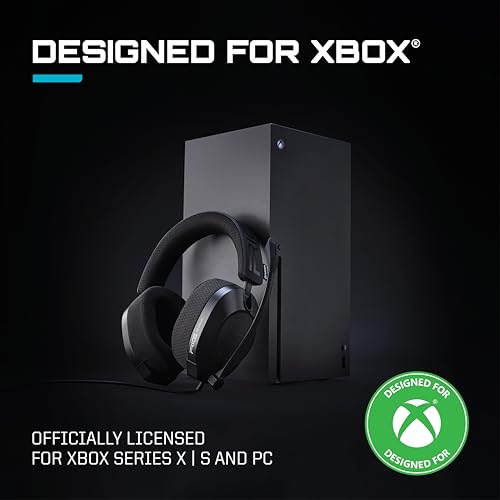 RIG R5 Spear PRO HX Wired Gaming Headset Officially Licensed for Xbox | Series X|S, Xbox One, PC - 40mm Graphene Drivers, Dolby Atmos, Flip-to-Mute Mic, Memory Foam Cushions - Universal 3.5mm - color: Black