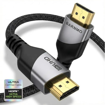 HDMI 2.1 8K Ultra High Speed Cable 3m/10ft 48 Gbps 8K 60 Hz 4K 120 Hz HDR10+ HDCP 2.3 eARC Dolby Vision, for PS5/Xbox/Switch 8K/4K TV, Laptop, PC Monitor, 4K UHD Blu-ray Player (3m/10ft) - size: 10 ft