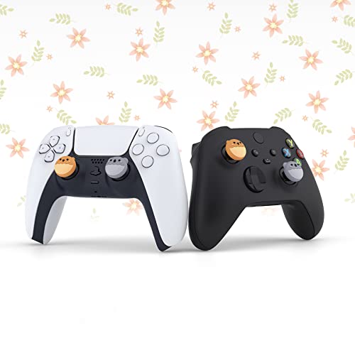 PlayVital Cute Thumb Grip Caps for ps5/ps5 Edge Controller, Joystick Caps for Switch 2 Pro/Switch Pro, Thumbstick Cover for Xbox Series X/S, Elite Series 2, Xbox One - Brown Bear & Koala - color: Brown Bear & Koala