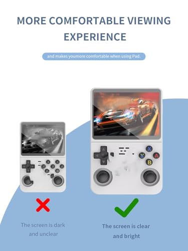 [3 Pack] Screen Protector for R36S Handheld Game Consoles 3.5 Inch Tempered Glass Film, Screen Protector for R36S/R35S/RGB20S Handheld Gaming Anti-Scratch & Sensitive & 9H Hardness