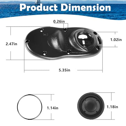 Remote Back and Battery Case Kit Replacement for iPilot Remote Cover Fit for Minn Kota Trolling Motors 2009-2016