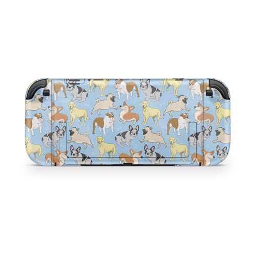 Glossy Glitter Gaming Skin Compatible with Nintendo Switch 2 Console Only - Puppy Party - Premium 3M Vinyl Protective Wrap Decal Cover - Easy to Apply | Crafted in The USA by MightySkins - color: Puppy Party, size: Switch 2 Console Skin Only, style: Gloss