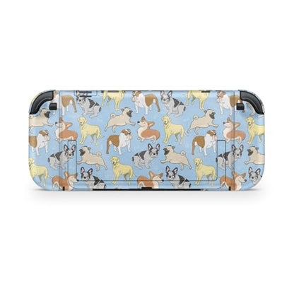 Glossy Glitter Gaming Skin Compatible with Nintendo Switch 2 Console Only - Puppy Party - Premium 3M Vinyl Protective Wrap Decal Cover - Easy to Apply | Crafted in The USA by MightySkins - color: Puppy Party, size: Switch 2 Console Skin Only, style: Gloss