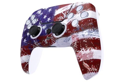 Custom Wireless Controller for PS5 - Hand Airbrushed & Multiple Designs Available (US Flag) - color: US Flag